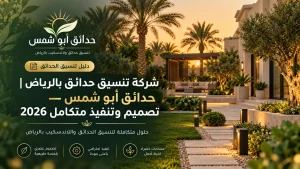 حدائق ابوشمس لتنسيق الحدائق بالرياض والمملكة