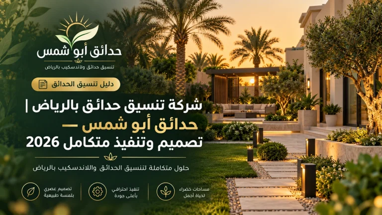 حدائق ابوشمس لتنسيق الحدائق بالرياض والمملكة